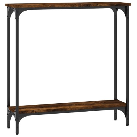 Stolik konsolowy, przydymiony dąb, 75x22,5x75 cm Stolik konsolowy, przydymiony dąb, 75x22,5x75 cm