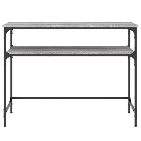 Stolik konsolowy, szary dąb sonoma, 100x35,5x75 cm Stolik konsolowy, szary dąb sonoma, 100x35,5x75 cm