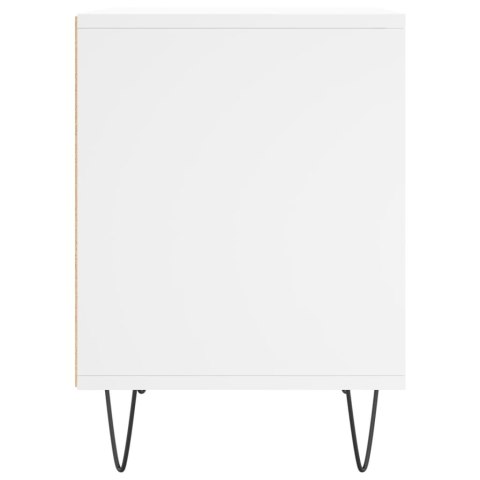 Szafka nocna, biała, 40x35x50 cm, materiał drewnopochodny Szafka nocna, biała, 40x35x50 cm, materiał drewnopochodny
