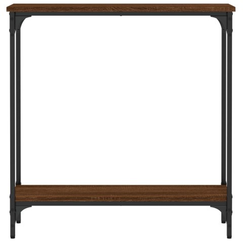 Stolik konsolowy, brązowy dąb, 75x22,5x75 cm Stolik konsolowy, brązowy dąb, 75x22,5x75 cm