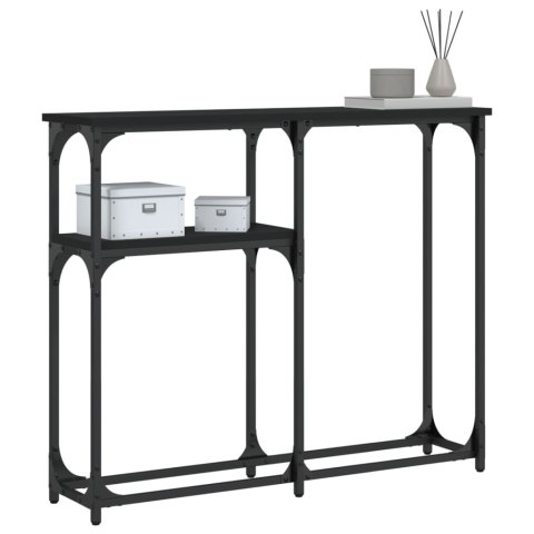 Stolik konsolowy, czarny, 90x22,5x75 cm Stolik konsolowy, czarny, 90x22,5x75 cm