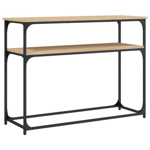 Stolik konsolowy, dąb sonoma, 100x35,5x75 cm Stolik konsolowy, dąb sonoma, 100x35,5x75 cm