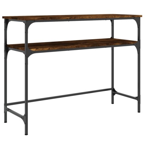 Stolik konsolowy, przydymiony dąb, 100x35,5x75 cm Stolik konsolowy, przydymiony dąb, 100x35,5x75 cm