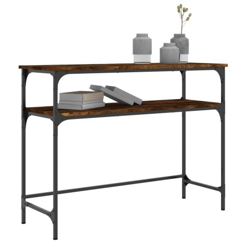 Stolik konsolowy, przydymiony dąb, 100x35,5x75 cm Stolik konsolowy, przydymiony dąb, 100x35,5x75 cm