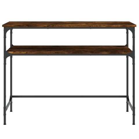 Stolik konsolowy, przydymiony dąb, 100x35,5x75 cm Stolik konsolowy, przydymiony dąb, 100x35,5x75 cm