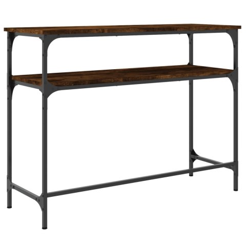 Stolik konsolowy, przydymiony dąb, 100x35,5x75 cm Stolik konsolowy, przydymiony dąb, 100x35,5x75 cm