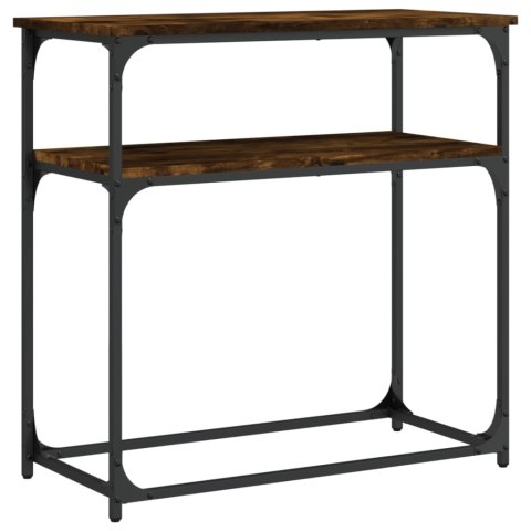 Stolik konsolowy, przydymiony dąb, 75x35,5x75 cm Stolik konsolowy, przydymiony dąb, 75x35,5x75 cm