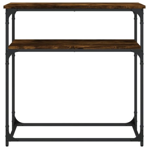 Stolik konsolowy, przydymiony dąb, 75x35,5x75 cm Stolik konsolowy, przydymiony dąb, 75x35,5x75 cm