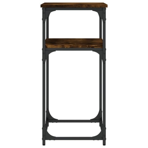 Stolik konsolowy, przydymiony dąb, 75x35,5x75 cm Stolik konsolowy, przydymiony dąb, 75x35,5x75 cm