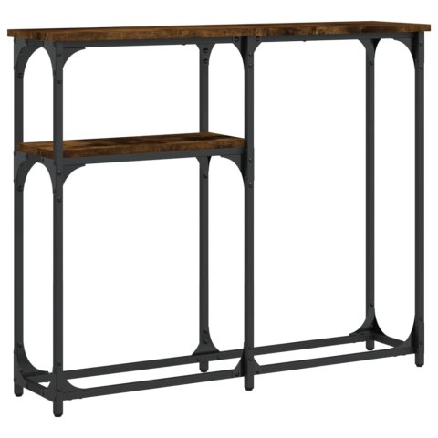 Stolik konsolowy, przydymiony dąb, 90x22,5x75 cm Stolik konsolowy, przydymiony dąb, 90x22,5x75 cm