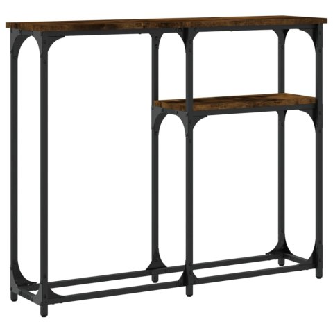 Stolik konsolowy, przydymiony dąb, 90x22,5x75 cm Stolik konsolowy, przydymiony dąb, 90x22,5x75 cm