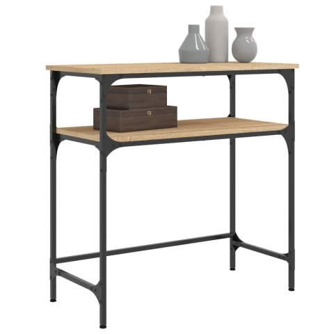 Stolik konsolowy, dąb sonoma, 75x35,5x75 cm Stolik konsolowy, dąb sonoma, 75x35,5x75 cm
