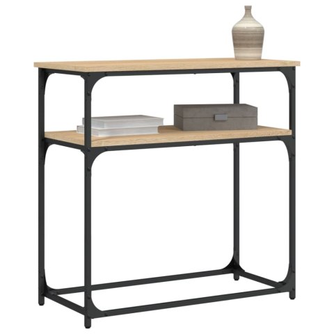 Stolik konsolowy, dąb sonoma, 75x35,5x75 cm Stolik konsolowy, dąb sonoma, 75x35,5x75 cm
