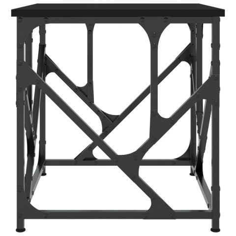 Stolik kawowy, czarny, 45x45x47,5 cm, materiał drewnopochodny Stolik kawowy, czarny, 45x45x47,5 cm, materiał drewnopochodny