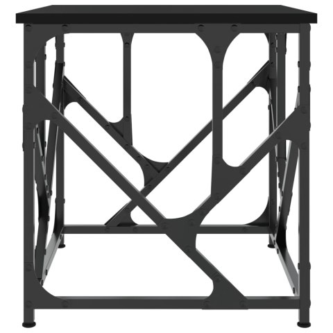 Stolik kawowy, czarny, 45x45x47,5 cm, materiał drewnopochodny Stolik kawowy, czarny, 45x45x47,5 cm, materiał drewnopochodny