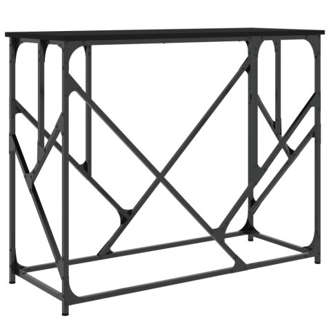 Stolik konsolowy, czarny, 100x40x80 cm, materiał drewnopochodny Stolik konsolowy, czarny, 100x40x80 cm, materiał drewnopochodny