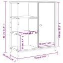 VidaXL Szafka, brązowy dąb, 70x30x80 cm, materiał drewnopochodny