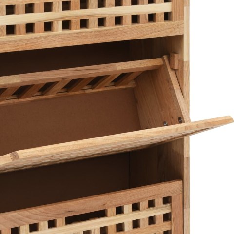 Szafka na buty, 55x20x104 cm, lite drewno orzecha włoskiego Szafka na buty, 55x20x104 cm, lite drewno orzecha włoskiego