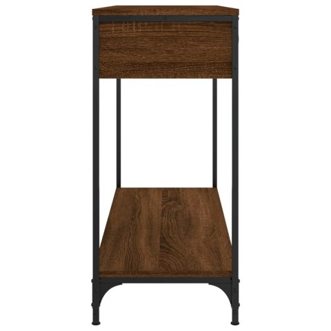 Stolik konsolowy, brązowy dąb, 100x34,5x75 cm Stolik konsolowy, brązowy dąb, 100x34,5x75 cm