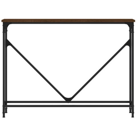 Stolik konsolowy, brązowy dąb, 102x22,5x75 cm Stolik konsolowy, brązowy dąb, 102x22,5x75 cm