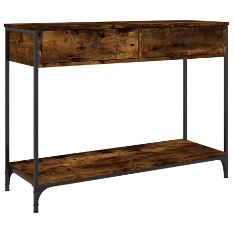 Stolik konsolowy, przydymiony dąb, 100x34,5x75 cm Stolik konsolowy, przydymiony dąb, 100x34,5x75 cm