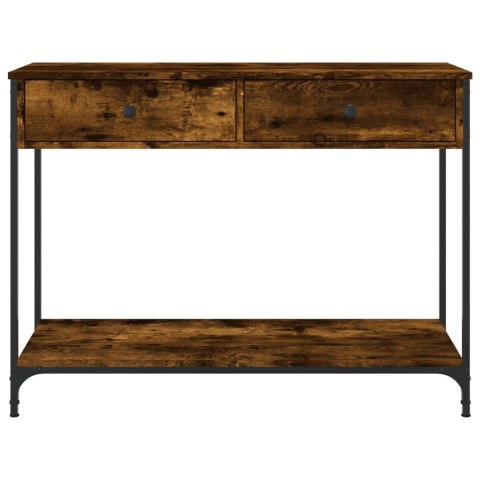 Stolik konsolowy, przydymiony dąb, 100x34,5x75 cm Stolik konsolowy, przydymiony dąb, 100x34,5x75 cm