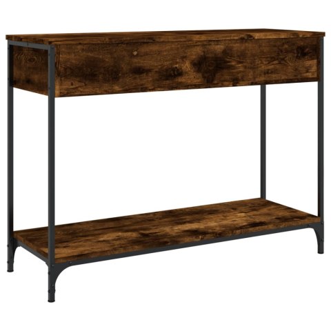 Stolik konsolowy, przydymiony dąb, 100x34,5x75 cm Stolik konsolowy, przydymiony dąb, 100x34,5x75 cm
