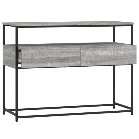 Stolik konsolowy, szary dąb sonoma, 100x40x75 cm Stolik konsolowy, szary dąb sonoma, 100x40x75 cm