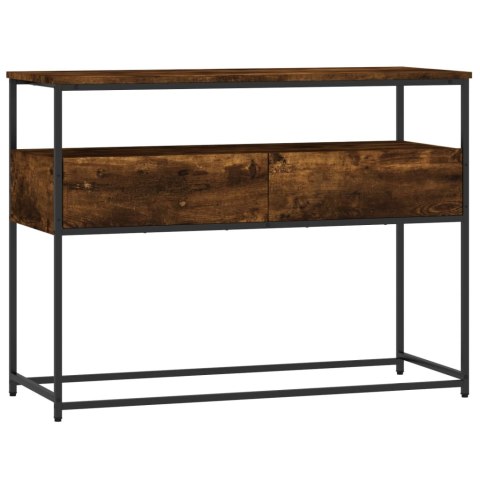 Stolik konsolowy, przydymiony dąb, 100x40x75 cm Stolik konsolowy, przydymiony dąb, 100x40x75 cm