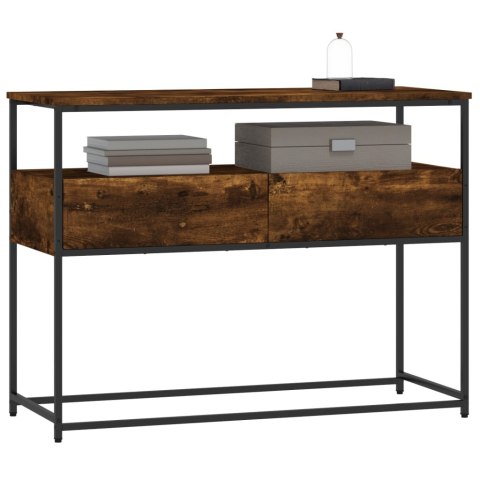 Stolik konsolowy, przydymiony dąb, 100x40x75 cm Stolik konsolowy, przydymiony dąb, 100x40x75 cm