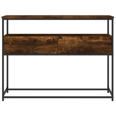 Stolik konsolowy, przydymiony dąb, 100x40x75 cm Stolik konsolowy, przydymiony dąb, 100x40x75 cm