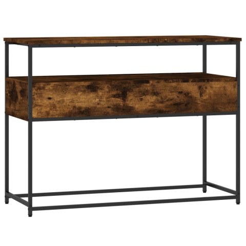 Stolik konsolowy, przydymiony dąb, 100x40x75 cm Stolik konsolowy, przydymiony dąb, 100x40x75 cm