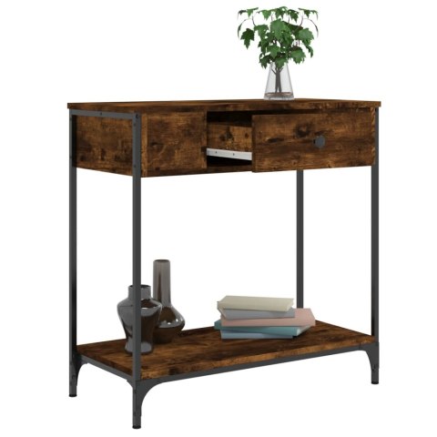 Stolik konsolowy, przydymiony dąb, 75x34,5x75 cm Stolik konsolowy, przydymiony dąb, 75x34,5x75 cm
