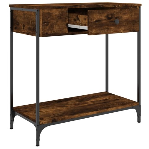 Stolik konsolowy, przydymiony dąb, 75x34,5x75 cm Stolik konsolowy, przydymiony dąb, 75x34,5x75 cm