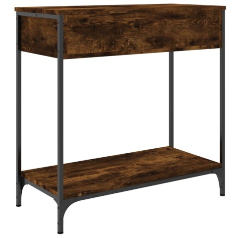 Stolik konsolowy, przydymiony dąb, 75x34,5x75 cm Stolik konsolowy, przydymiony dąb, 75x34,5x75 cm