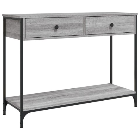 Stolik konsolowy, szary dąb sonoma, 100x34,5x75 cm Stolik konsolowy, szary dąb sonoma, 100x34,5x75 cm