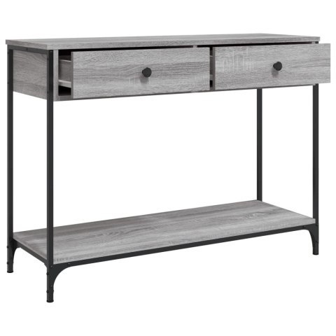 Stolik konsolowy, szary dąb sonoma, 100x34,5x75 cm Stolik konsolowy, szary dąb sonoma, 100x34,5x75 cm