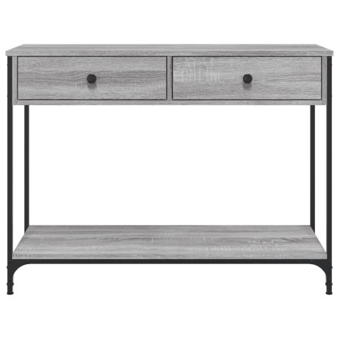 Stolik konsolowy, szary dąb sonoma, 100x34,5x75 cm Stolik konsolowy, szary dąb sonoma, 100x34,5x75 cm