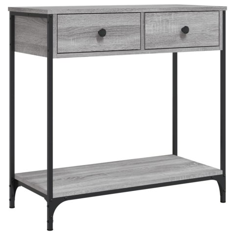 Stolik konsolowy, szary dąb sonoma, 75x34,5x75 cm Stolik konsolowy, szary dąb sonoma, 75x34,5x75 cm
