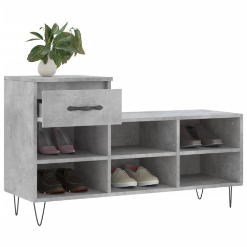 Szafka na buty, szarość betonu, 102x36x60 cm Szafka na buty, szarość betonu, 102x36x60 cm