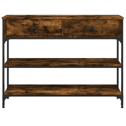 Stolik konsolowy, przydymiony dąb, 100x25x75 cm Stolik konsolowy, przydymiony dąb, 100x25x75 cm