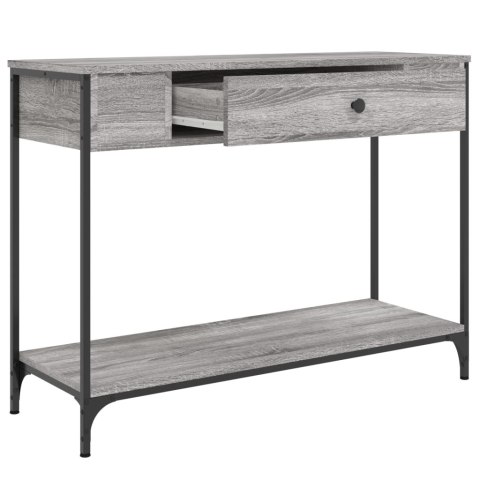 Stolik konsolowy, szary dąb sonoma, 100x34,5x75 cm Stolik konsolowy, szary dąb sonoma, 100x34,5x75 cm