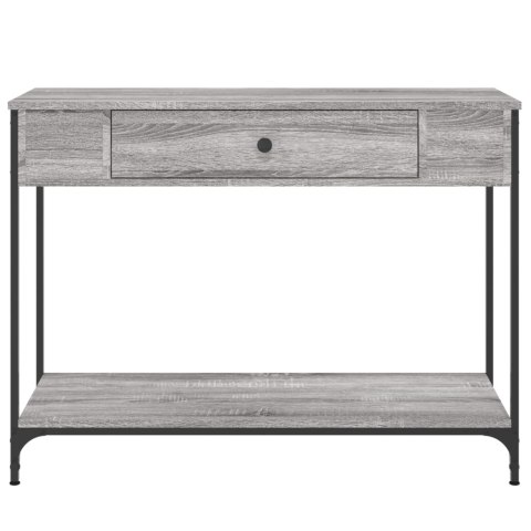 Stolik konsolowy, szary dąb sonoma, 100x34,5x75 cm Stolik konsolowy, szary dąb sonoma, 100x34,5x75 cm
