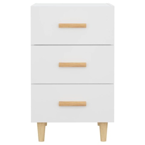 Szafka nocna, biała, 40x40x66 cm, materiał drewnopochodny Szafka nocna, biała, 40x40x66 cm, materiał drewnopochodny