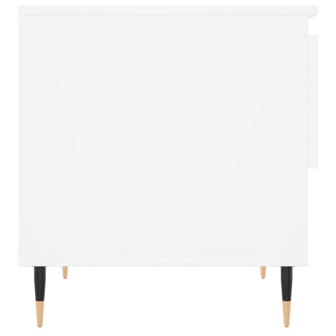 Stolik kawowy, biały, 50x46x50 cm, materiał drewnopochodny Stolik kawowy, biały, 50x46x50 cm, materiał drewnopochodny