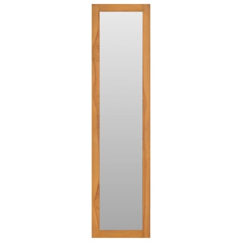 Lustro ścienne z półkami, 30x30x120 cm, lite drewno tekowe Lustro ścienne z półkami, 30x30x120 cm, lite drewno tekowe