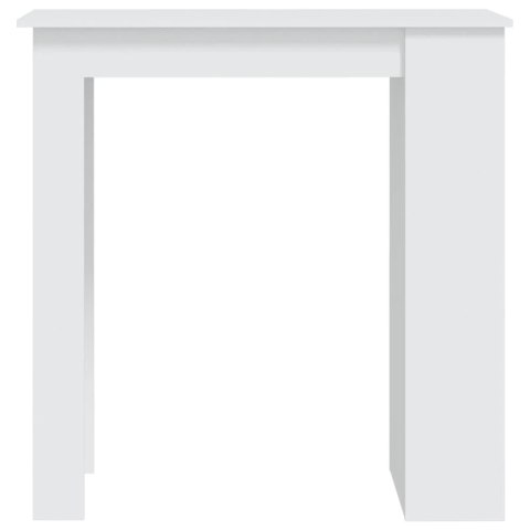 Stolik barowy z półkami, biały, 102x50x103,5 cm, płyta wiórowa Stolik barowy z półkami, biały, 102x50x103,5 cm, płyta wiórowa