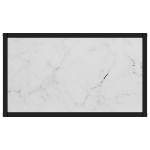 Stolik konsolowy, biały, 60x35x75 cm, szkło hartowane Stolik konsolowy, biały, 60x35x75 cm, szkło hartowane