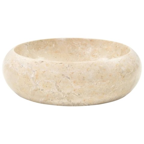 Umywalka, 40 x 12 cm, marmurowa, kremowa Umywalka, 40 x 12 cm, marmurowa, kremowa