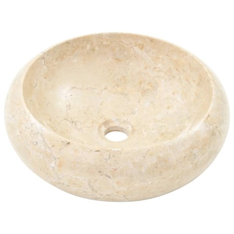 Umywalka, 40 x 12 cm, marmurowa, kremowa Umywalka, 40 x 12 cm, marmurowa, kremowa
